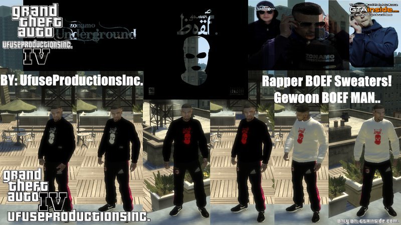 GTA 4 Rapper BOEF Sweaters HD Mod GTAinside